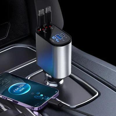 Carregador Automotivo 4 em 1 Com Turbo Flex™  [ÚLTIMO DIA DE DESCONTO + FRETE GRÁTIS]