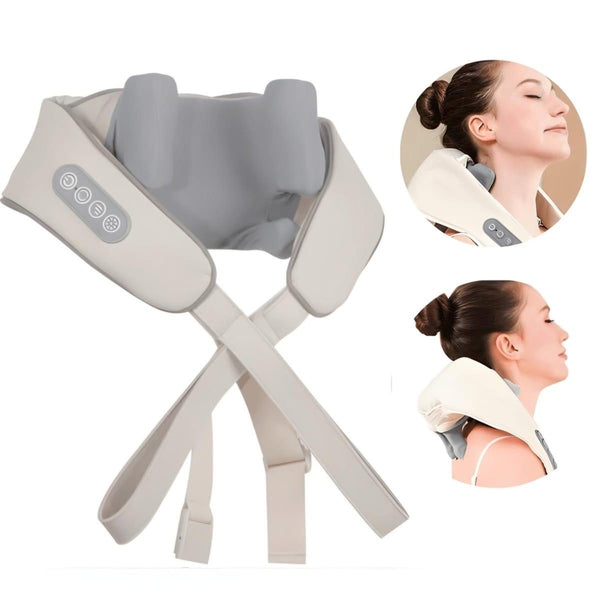 Massageador de Pescoço Inteligente - Compressão Sem Fio